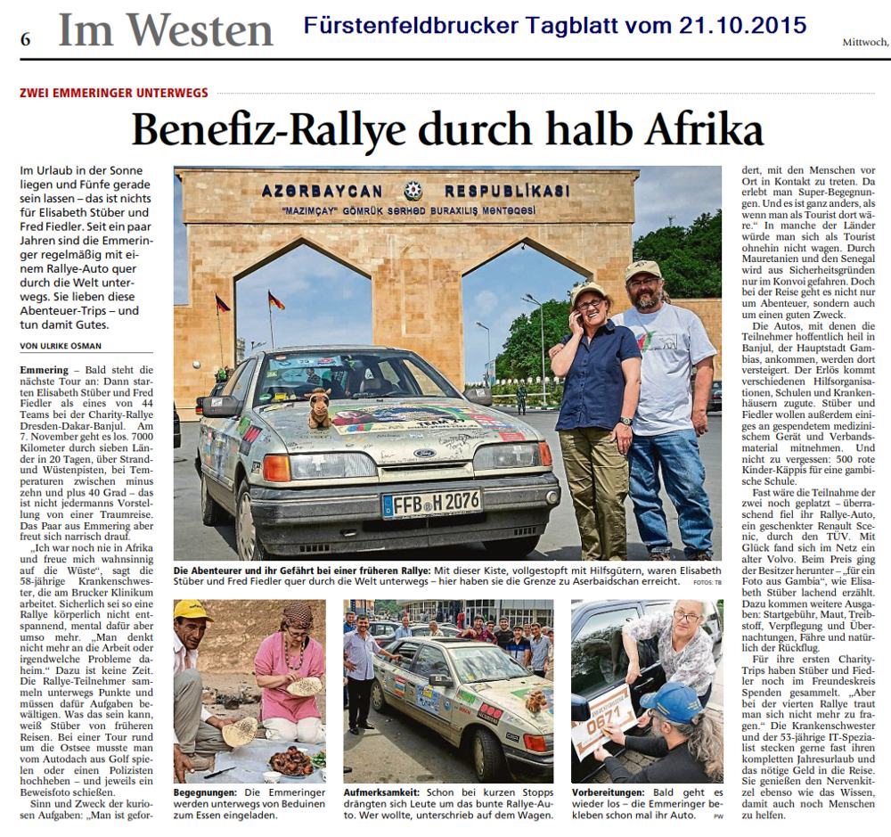 Fürstenfeldbrucker Tagblatt vom 21.10.2015