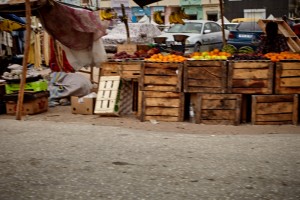 Obststand am Markt