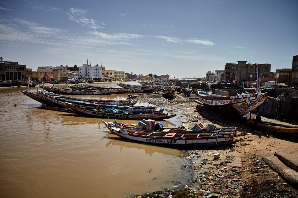 Boote am Senegal Fluss